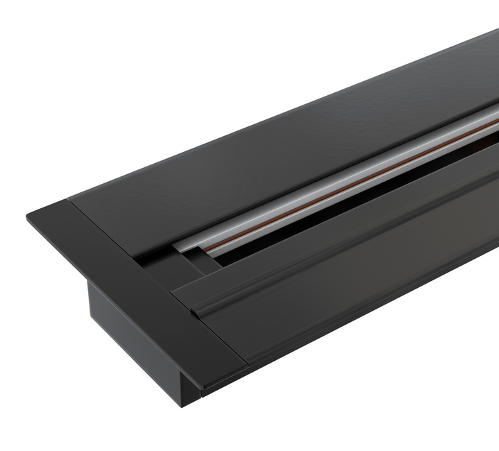 Шинопровод Elektrostandard TRLM-1-200-BK Встраиваемый однофазный черный (2м.)