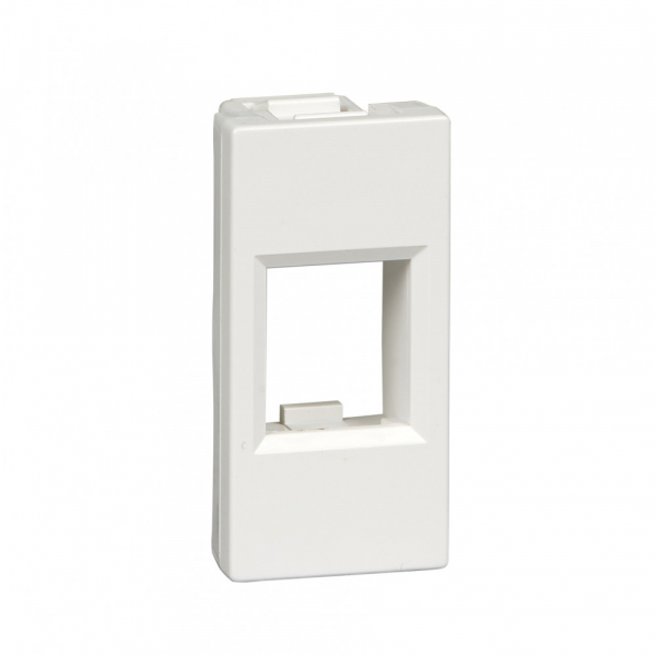 Накладка-держатель  цвет белый 45х22,5  для RJ-роз. (1 мод)  Schneider Electric  Wessen45   RIN-145-B