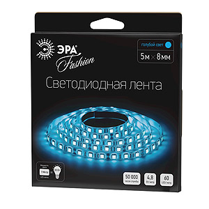 Светодиодная лента ЭРА IP20  12V   4,8Вт/м  голубой  LS3528-60LED--B (1 упаковка -5 метров )