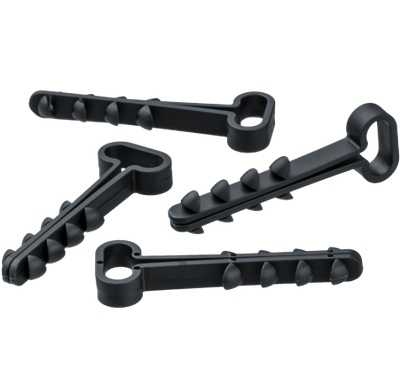 Дюбель-хомут  8-5 прямоугольный черный полипропилен Navigator 82 306 NCU-F-5-8-45-50-BL (50 шт/упак)