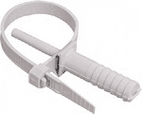 Хомут (стяжка) нейлон  7,0 х 150  серый  (50шт)  дюбельный ХД  TDM SQ0539-0021