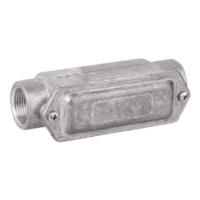 Коробка протяжная алюминиевая, 2 ввода 180град, М32х1,5 ,IP55,146х45х57мм DKC