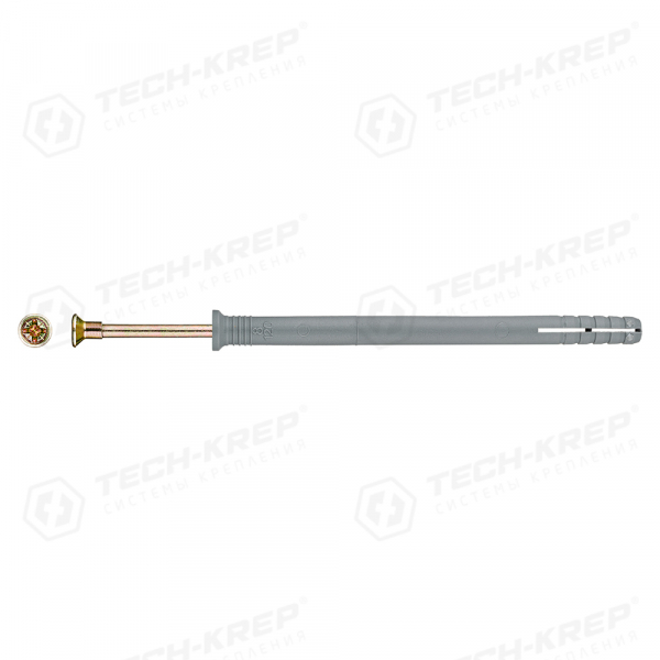 Дюбель-гвоздь потай. D8*120 полипропиленовый  (100шт) - коробка накл. Tech-Krep