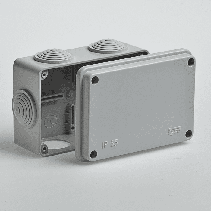 Короб распаечный ТУСО 67051 ОП 6 вводов. IP55 120*80*50 мм. 270205