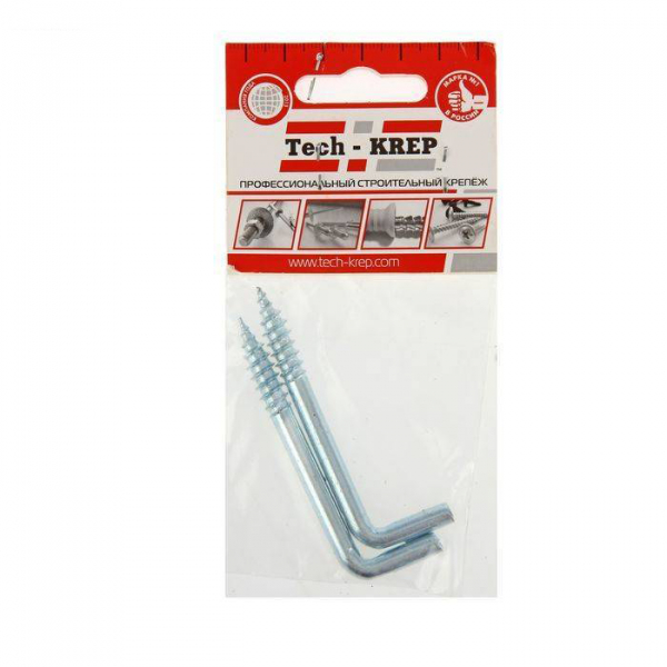 Шуруп-костыль 6*60 (2 шт) - пакет Tech-Krep