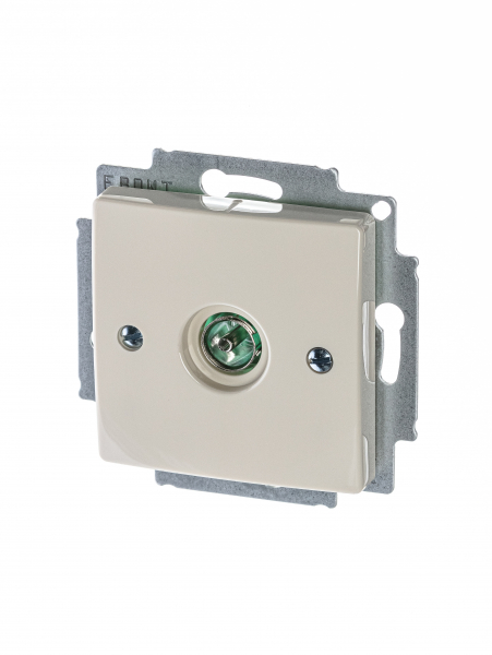 ABB  Basic55  Слоновая Кость Розетка TV  1724-0-4280/2CKA001724A4280/