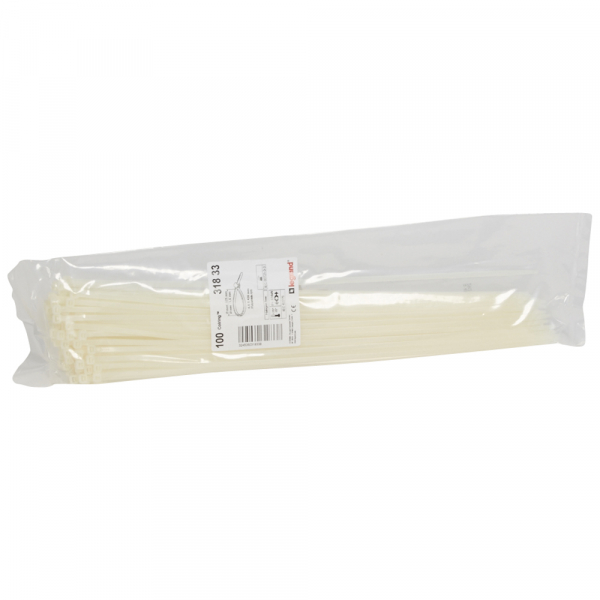 Хомут (стяжка)  пластик  4.6 х 430  бесцвет.  (100шт)  Colring  LGR 031833