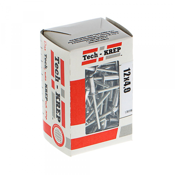 Заклепка 4,0х12 (100 шт) - коробка с ок. Tech-Krep