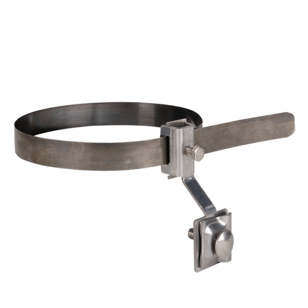 Держатель для труб универсальный d(0-200) мм CZ полоса нерж. Сталь EKF