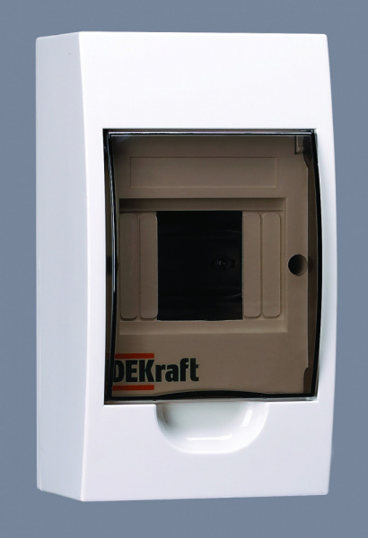 Бокс навесной DEKraft ЩРН-П- 4 IP41 4 модуля пластик