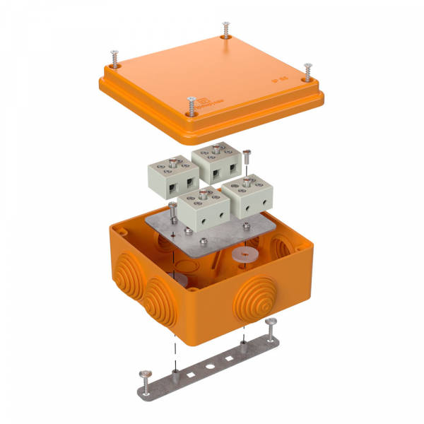 Коробка огнестойкая для о/п 40-0300-FR6.0-8 Е15-Е120 100х100х50 Промрукав