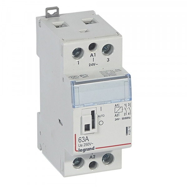 Legrand  Контактор  24V 2НО 63А с ручкой управления CX3 412516