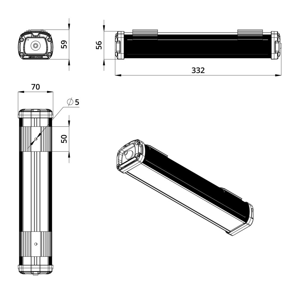 Т-Линия Компакт 15 300мм Экстра CRI70 3000К Опал