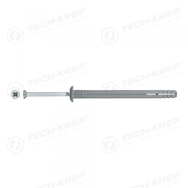 Дюбель-гвоздь гриб. D6*80мм (100 шт) - ведро Tech-Krep