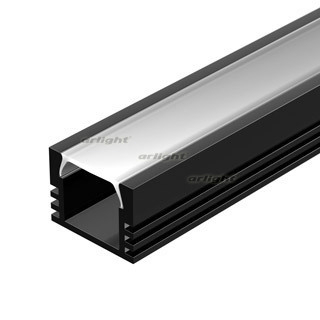 Arlight Профиль PDS-S-2000 ANOD Black RAL9005 (ARL, Алюминий)