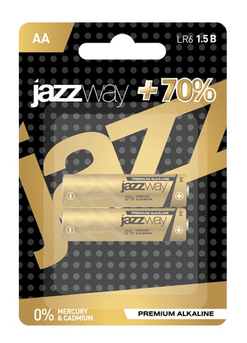 Элемент питания JAZZway PREMIUM Alkaline  LR 6   BL-2 (кратно 2)