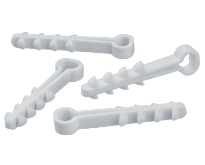 Дюбель-хомут  6-12 прямоугольный белый полипропилен Navigator 82 305 NCU-F-6-12-45-50-WH (50 шт/упак)