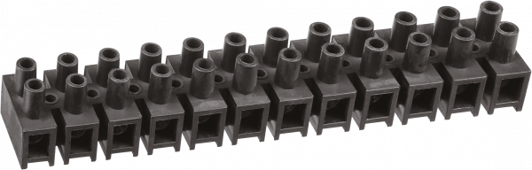 Колодки зажимные винтовые .Navigator  NTB-HPP-S12-100/BL 12пар,100А, сеч.10,0-25,0мм2, черн.  t - 25 + 125   71 019