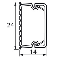 Кабель-канал белый  24x14  METRA  Legrand  (кратно 2)