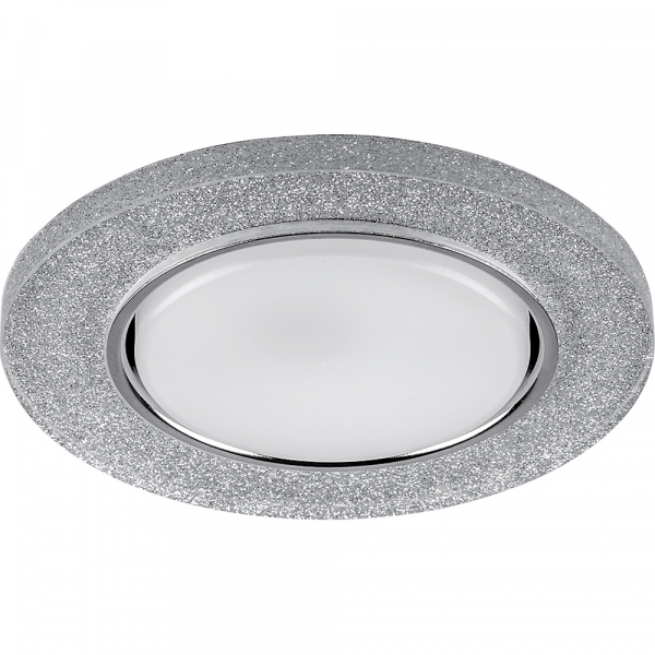 Светильник точечный FERON CD4041 20LED*2835SMD 4000K, 15W GX53, без лампы, серебро, хром