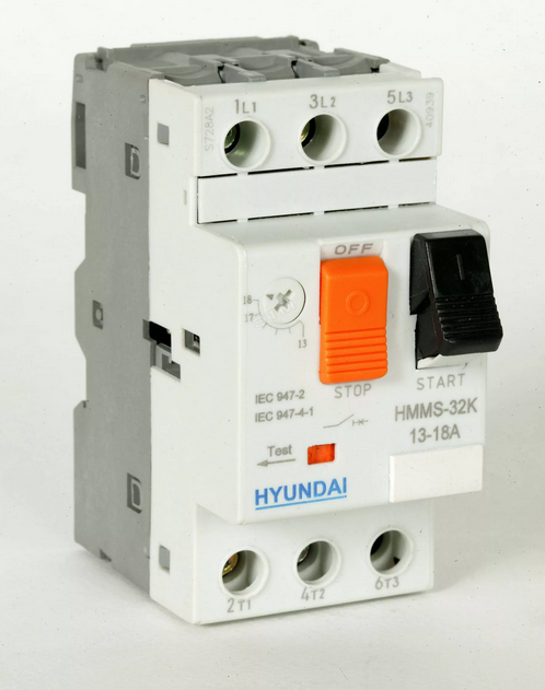 Автомат защиты двигателя MMS32K 01P6 1-1.6А 100kA АС400/415В (HYUNDAI)