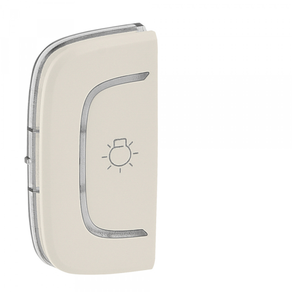 Legrand 755529 Valena ALLURE MyHome.Лицевая панель для механизмов BUS/SCS.С символом "Освещение".1 модуль.Установка слева.Слоновая кость