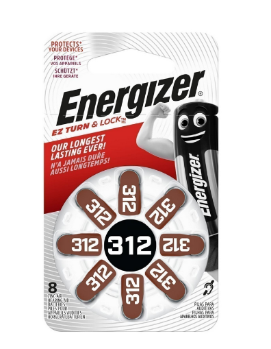 Батарейка Energizer Hearing 312 Zinc Air (8шт.) E301431802 (кратно 8)