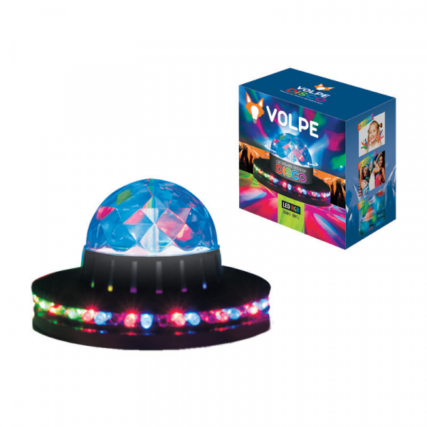 Светодиодный светильник-проектор ULI-Q305 3,5W/RGB BLACK. Напольный. Серия DISCO, многоцветный. Горизонтальная и вертикальная проекции. ТМ VOLPE. Кабель с вилкой, 220В. Цвет корпуса - черный .