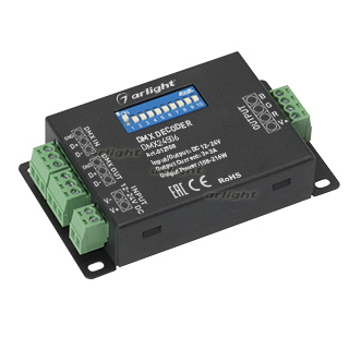 Arlight Декодер DMX24506 (12/24V,108/216W) (ARL, IP20 Металл, 1 год)
