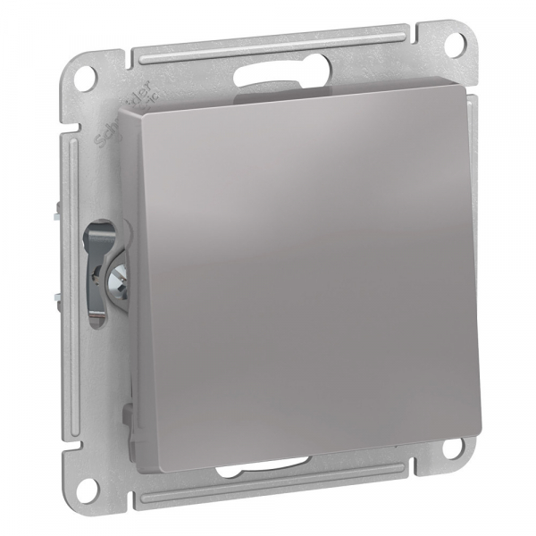 ATLASDESIGN AQUA 1-клавишный ПЕРЕКЛЮЧАТЕЛЬ IP44, сх.6, 10АХ, механизм, АЛЮМИНИЙ