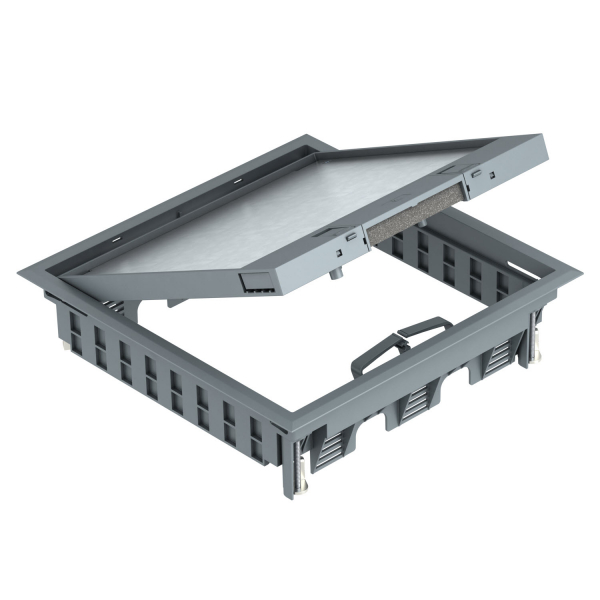 Лючок GES9-3S U (универсальный) 12xModul45 (полиамид,серый) /GES9-3S U 7011/