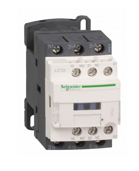 Контактор  Schneider Electric  12А  3П  катушка управления  230В  AC  дополнительный контакт 1НО+1НЗ  TeSys_D