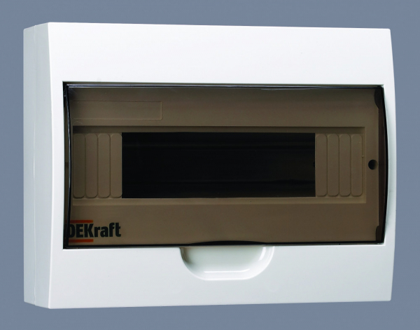 Бокс навесной DEKraft  ЩРН-П-12  IP41  12 модулей пластиковый