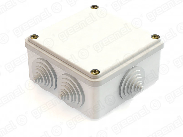 Короб распределительный ОП 100х100х45мм IP44 Greenel  GE41231-01 белый