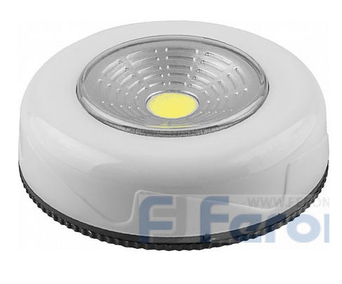 Feron FN1204 1LED 2W Светодиодная подсветка "Пушлайт" (1шт в блистере) 120Lm, 68.5*25мм, белый