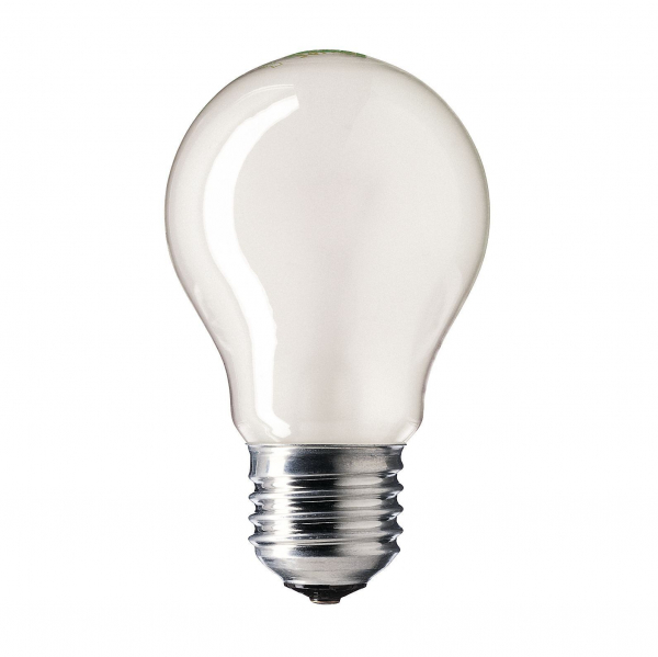 Стандартная лампа накаливания  PHILIPS  А55  75Вт  230В  E27 (кратно 10)