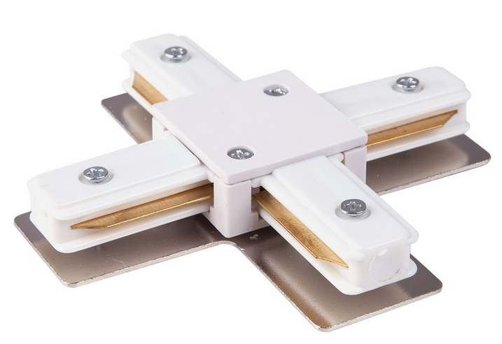 Elektrostandard TRC-1-1-X-WH / Коннектор X-образный для однофазного шинопровода (белый)