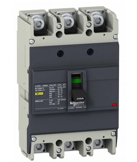 Выключатель автоматический  Schneider Electric  3П  125А  36кА  TM-D  EasyPact_EZC