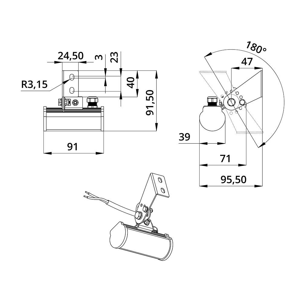 Модерн 1 91мм 4000К Опал