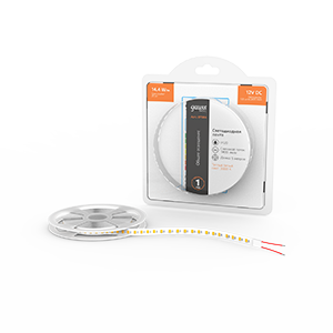 Лента Gauss Basic LED 2835/120 12V 14,4W/m 1400lm/m 3000K 8mm IP20 5m 1/100