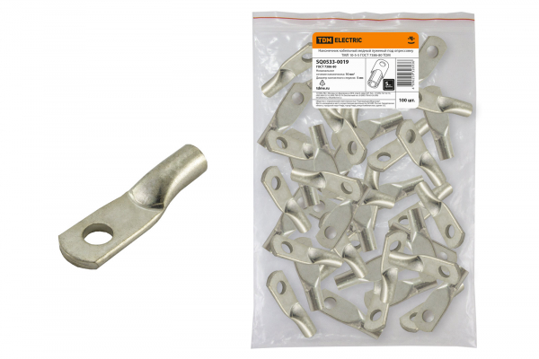 Наконечник ТМЛ  10-5-5 ГОСТ 7386-80 медный луженый TDM SQ0533-0019