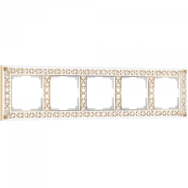 Werkel  Antik Белое Золото Рамка 5-местная WL07-Frame-05 a036752