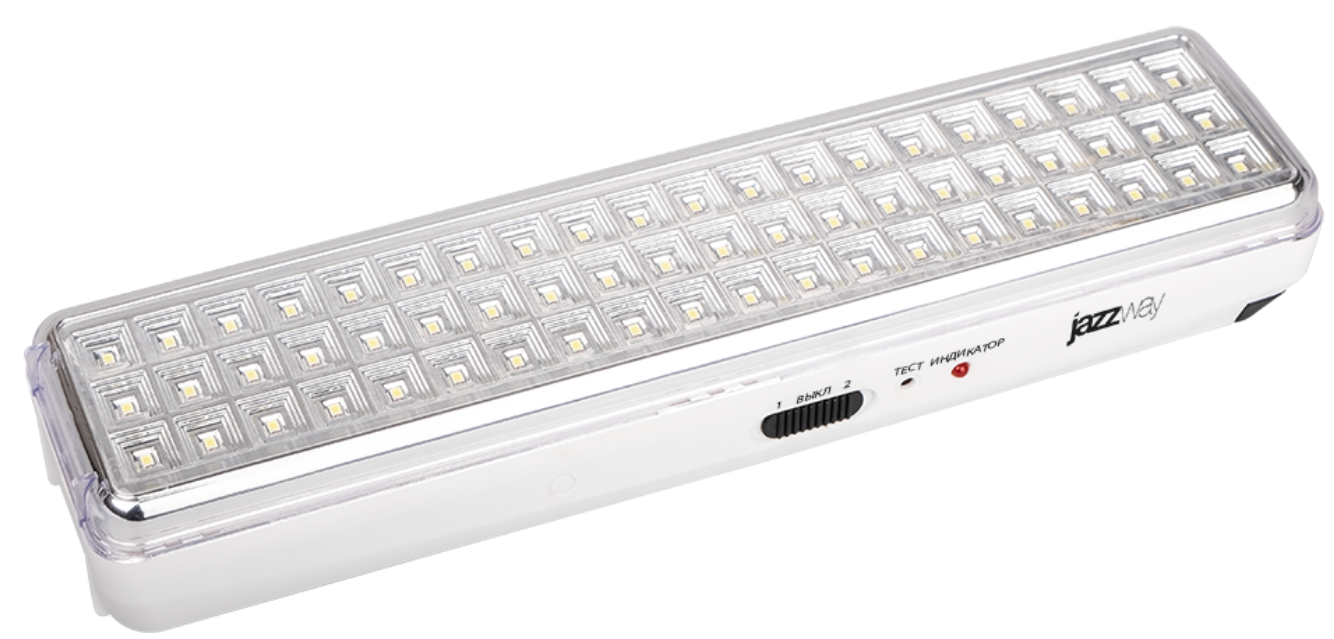 Фонарь JAZZway Accu9-L60-wh (бел.), Li-Ion