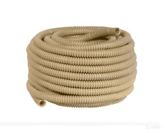 Труба ПВХ гофрированная с протяжкой 16мм TDM (25м/бухта) "ЭКО" (сосна) (кратно 25)