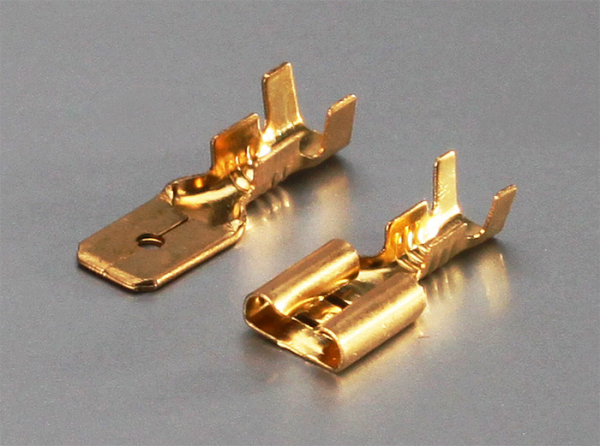 Разъем плоский РП-П 2,5-(6,3) неизолированный (КВТ 59138) (кратно 100)