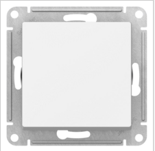 AtlasDesign  Белый  Переключатель 1-клавишный, схема 6, 10АХ, механизм ATN000161