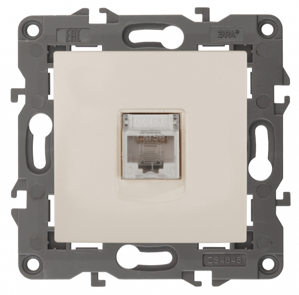 ЭРА  Elegance  Слоновая Кость Розетка RJ45, IP20, 14-3107-02