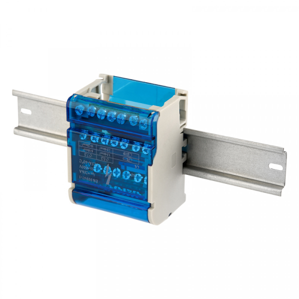 Шина на DIN-рейку в корпусе (кросс-модуль) 4х7 REXANT 11-2304-7
