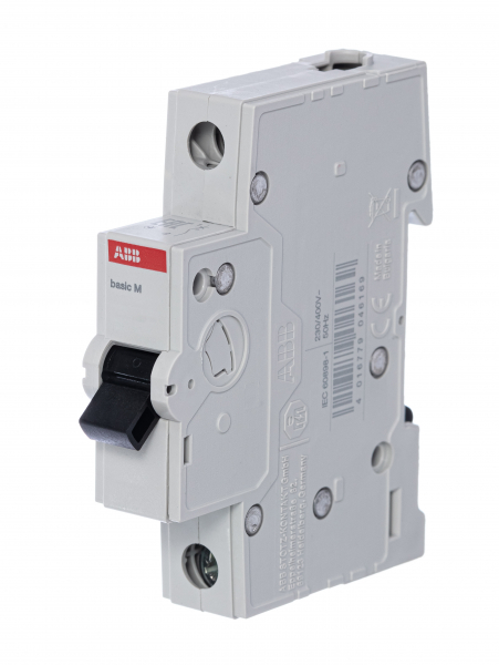 Автоматический выключатель ABB 1P 25А характеристика C 4,5кА , BMS411C25