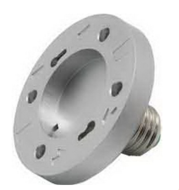 Ecola base Переходник с цоколя E27 на GX53 Серебряный /A7T15SEAY /